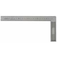 Lojalitet Escuadra de carpintero 30 cm - Ángulos de 45° y 90° - Fotograbado a doble cara para una mejor legibilidad - Hoja robusta - Acero inoxidable - Ligera