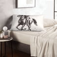 thumbnail image 6 of Rateoe Cowboy Ride A Horse Pattern Pillow Covers with Invisible Zipper(Pillows are not Included) Standard Pillowcases-16"x24", 6 of 6