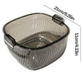 thumbnail image 2 of Kayannuo Christmas Gifts Double Layer Drainage Basket, Large Capacity Vegetable Washing Basket, Living Room, Wet And Dry Separation Fruit Tray Christmas Decor, 2 of 5