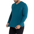 thumbnail image 4 of X RAY JEANS Mens Long Sleeve V-Neck T-Shirt, Teal, 3XL, 4 of 9