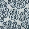 thumbnail image 2 of SoftLux Blue Frosted Texture Medallion Velvet Plush Fleece Throw Blanket, 50" x 60", Adults and Teens, 2 of 7
