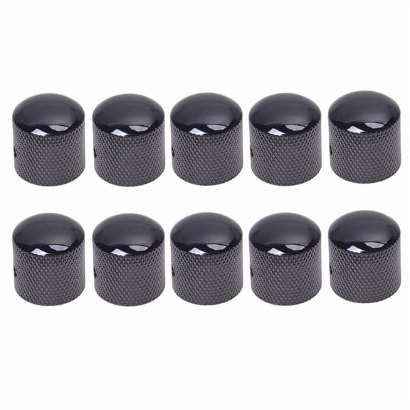 10X Black Electric Guitar Volume Tone Control Knob