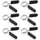 thumbnail image 1 of 6 Piezas Collares de Resorte con Mancuernas de Acero Clips de Bloqueo con Mancuernas con Mango de Goma para Barras con Mancuernas Equipos de Gimnasio (1,1 Pulgadas/25 mm, Negro), 1 of 5