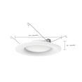 thumbnail image 2 of 6Pk - Satco 9.2 Watt LED 5-6 in 90 CRI 3000K Warm White Downlight Retrofit, 2 of 7