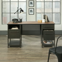 Sauder Boulevard Cafe Industrial Executive Desk (Black Finish)