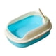 thumbnail image 4 of Caja de Arena para Gatos con Lado Alto, Arenero Duradero para Gatos, Parte Superior Abierta, Orinal Semicerrado para Gatitos, Inodoro para Gatos de Sunnimix  Bandeja de arena para gatos, 4 of 8