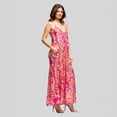 thumbnail image 3 of Women's 24Seven Comfort Apparel Lightweight Spaghetti Strap Pocket Maxi Dress Color: Beige Size: LARGE, 3 of 4