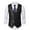 Black, variant on Bcfgryg Mens Fashion Stripes Retro Casual Suit Vest Men's Lightweight Jacket Black L
