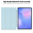 thumbnail image 3 of Case for Samsung Galaxy Tab S10 FE Plus 13.1" 2025, Folding Folio Ultra-Thin Smart PU Leather Tri-Fold Stand Stand Case Cover with Stylus Holder for Samsung Galaxy Tab S10 FE Plus 13.1" 2025, Blue, 3 of 7