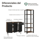 thumbnail image 4 of Kit Gabinete Bajo Bufetera Y Despensero De Cocina Madesa MN1, 4 of 5