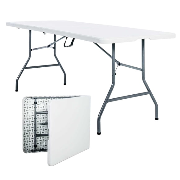 Mesa Plegable Por La Mitad Rectangular 1.80m - Peakform