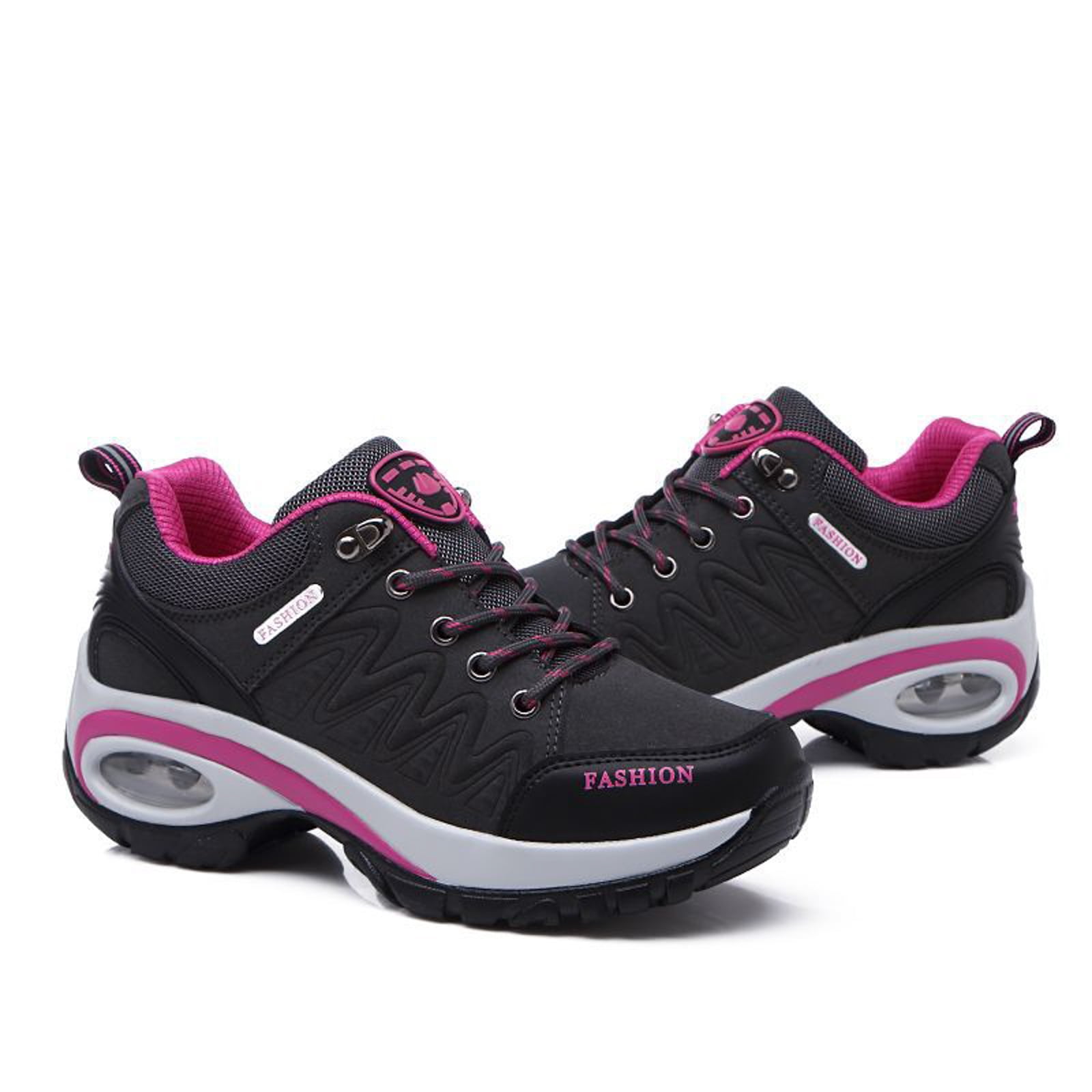 Dakaela Women's Waterproof Hiking Boots Outdoor Trekking Camping Shoes Arch Support Cushion Sneakers