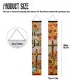 thumbnail image 7 of SEANATIVE Thanksgiving Porch Flags for Indoor Outdoor 2CS Sunflower Banner Hanging Sign for Front Door Porch Home Yard Decor Holiday Farmhouse Happy Fall 70.9x12.6 Inch, 7 of 7