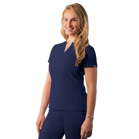 

Adar Addition Scrubs For Women - Notched V-Neck Scrub Top