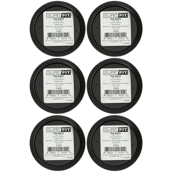SureFit Flat Idler Pulley Exmark 1-633167 Lazer Z AC AS LC XP Zero-Turn 6pk