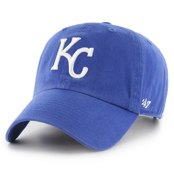 Youth '47 Royal Kansas City Royals Team Logo Clean Up Adjustable Hat