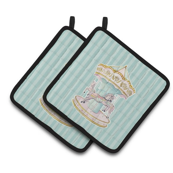 Carousel Pair of Pot Holders