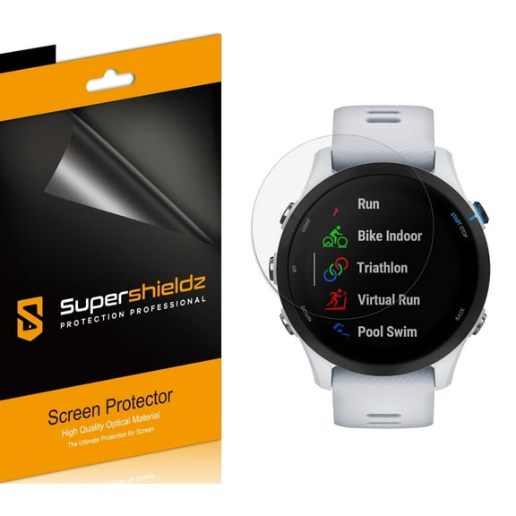 (6 Pack) Supershieldz Designed for Garmin Forerunner 255 / 255 Music (46mm) Screen Protector, High Definition Clear Shield (PET)