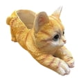 thumbnail image 1 of Almencla Flower Pot Cute Unique Kitten Sculpture Container for Living Room Patio Lawn yellow, 1 of 8