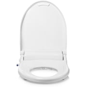 Brondell Swash DR802 Advanced Bidet Toilet Seat with Remote Control, Round White