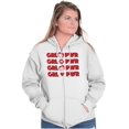 thumbnail image 5 of Betty Boop Girl Power On Repeat Zip Hoodie Sweatshirt Women Brisco Brands M, 5 of 6