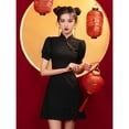 thumbnail image 5 of Vestido chino Vintage para mujer, dragón antiguo de Shanghai y Fénix, Qipao elegante, cosplay de Halloween, cuello Cheongsam, Sexy, 5 of 5