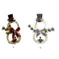 thumbnail image 3 of Advancent Guirnalda de luces LED navideñas para fiestas, festivales, Año Nuevo, puerta, ventana, decoración, guirnalda para el hogar, Bar, Kits de decoración para fiestas Tela escocesa blanca negra, 3 of 6
