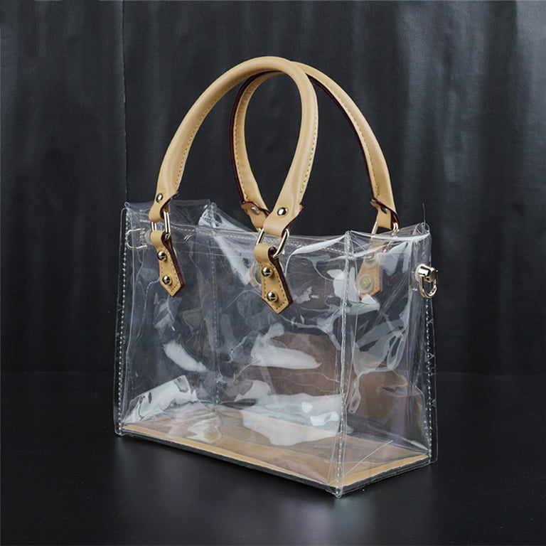 2pcs PU Leather Replacement Handles Purses Straps Handbags