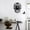 Black, variant on Kiplyki 3D Creative Skull Acrylic Mirror Wall Clock Home Decoration Wall Clock