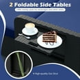 thumbnail image 4 of Gymax Set of 2 PE Wicker Outdoor Daybed w/4-Level Adjustable Backrest Storage Ottoman Navy, 4 of 10