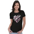 thumbnail image 3 of Valentine's Day Love Heart Sketch Womens Slim Fit Graphic Tee Brisco Brands S, 3 of 5