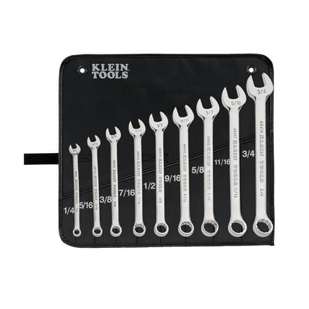 

Klein Tools 68402 9-Piece Combination Wrench Set
