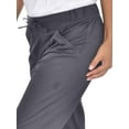 thumbnail image 3 of Mini Marilyn Scrubs Straight Leg 4-Way Stretch Flare Leg Elastic Waistband Four Pocket Pants with Cargo Pockets, 3 of 3