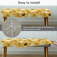 thumbnail image 6 of XYZCANDO Halloween Print Polyester Spandex Fabric Bench Seat Covers with Anti Pet Hair, Removable Anti Stain Rectangle Long Bench Slipcover for Living Room, 6 of 9