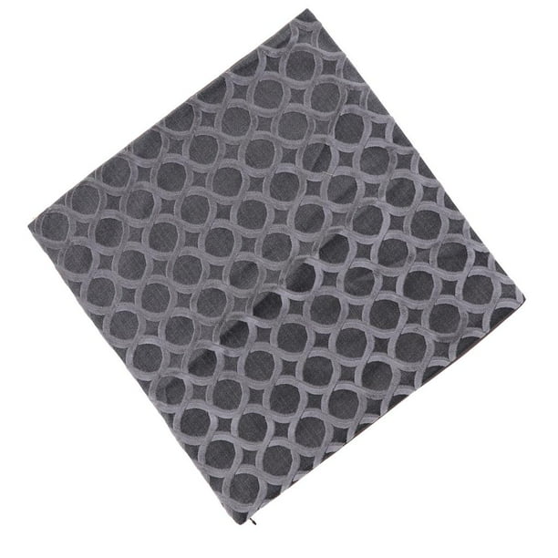 Funda de almohada de transpirable de , funda de cojín para sofá, reempzo de 45x45 cm / 18x18 pulgadas 八字 型 银灰色 perfecl Funda de cojín cuadrada