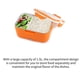 thumbnail image 5 of Fiambrera De Gran Capacidad De 1,5 L, Calentador De Alimentos De Calentamiento Rápido, Alimentos Con Cuchara, Tenedor, Palillos Para Viajar, Camión, Picnic sonducket HA014053-00, 5 of 7