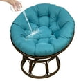thumbnail image 6 of Eurhowing 48-inch Round Papasan Chair Cushion, 5" Thick Waterproof & UV-Resistant Cotton Seat Pad, Hanging Swing Cushion for Outdoor Patio, Garden, Blue, 6 of 9