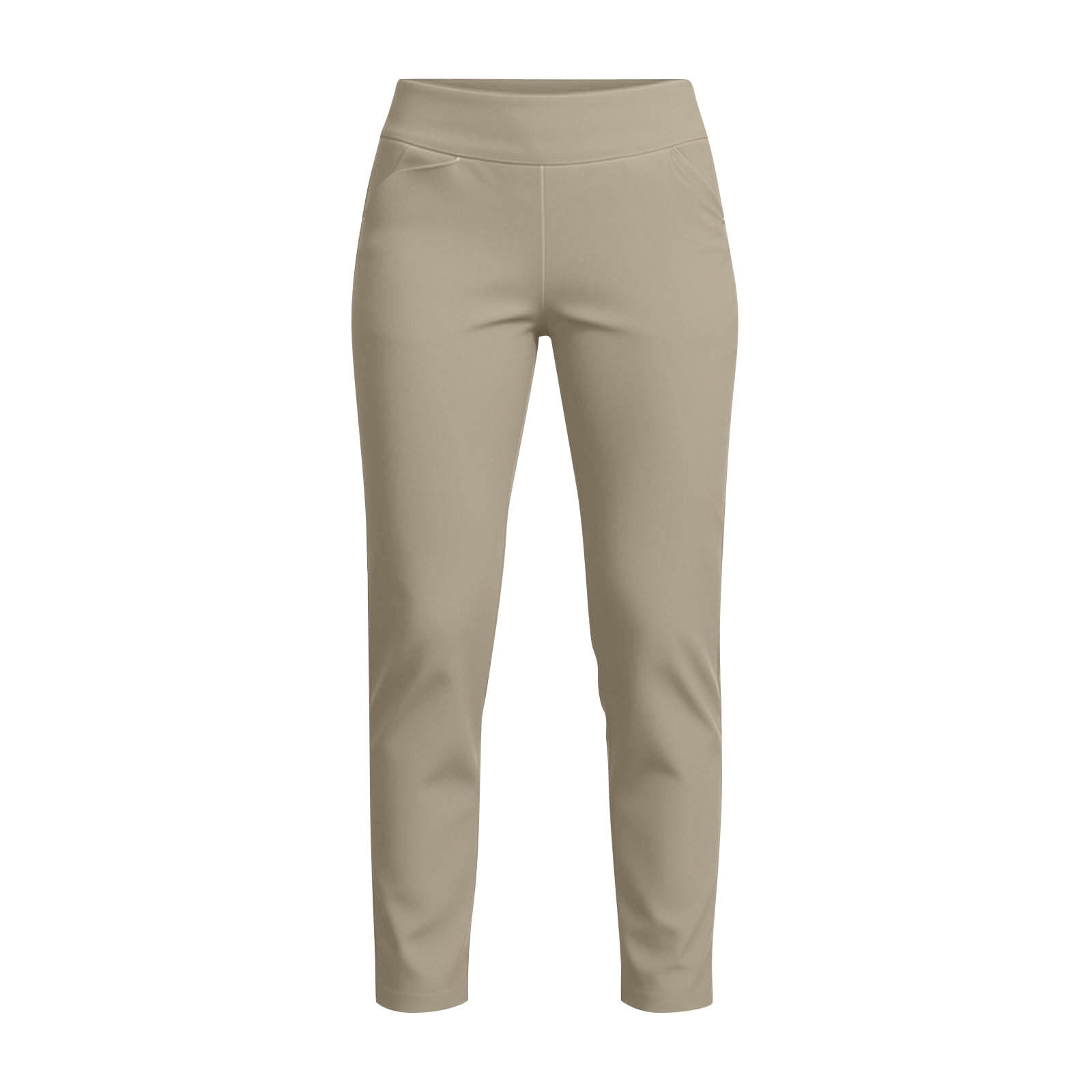 Women's Straight Leg Golf Pants, Versatile Solid Stretchy High Waisted Business Casual Trousers with Pockets