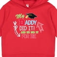 thumbnail image 3 of Inktastic My Daddy Did It and He Did It for Me with Graduation Cap Toddler Hoodie, 3 of 4