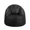 thumbnail image 2 of Urban Shop Structured Round Bean Bag Chair, Black, 2 of 3