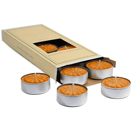 Tuck Box Tea Room - Spiced Pumpkin Tea Lights 10 candles per box 1.5 in. diameter x .63 in. tall
