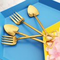 thumbnail image 2 of Lefu 2*Stainless Steel Small Shovel Spoon Fork Tableware Coffee Stirring Spoon, 2 of 7