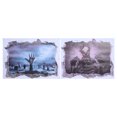 thumbnail image 1 of 2PCS Halloween Zombie Self Adhesive Wall Stickers Removable Wall Decal Paper Art Home Decor, 1 of 8