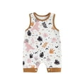 thumbnail image 2 of Musuos Baby Boy Casual Tank Romper 3M 6M 12M 18M Dinosaur Print Round Neck Sleeveless Jumpsuit Ifant Summer Clothes, 2 of 9
