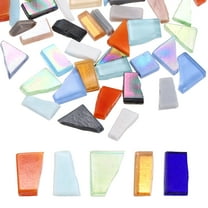 Uxcell Irregular Glass Mosaic Tiles, 100g/0.2LB Irregular Stained Glass Sheets Broken Mosaic Pieces Tiles Supplies Kit Bulk for DIY Art Craft Making Home Decor, Mixed Colors