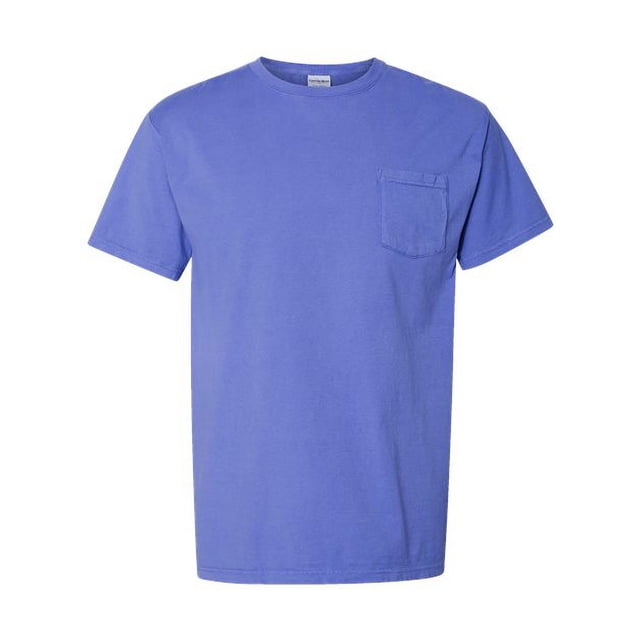 Hanes ComfortWash - Camiseta de manga corta para hombre, teñida con prenda, S, Deep Forte Blue hanes GDH150