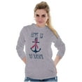 thumbnail image 4 of BCA Pink Ribbon Hope is An Anchor Women's Long Sleeve T Shirt Brisco Brands S, 4 of 6