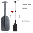 thumbnail image 2 of 2pcs Inflatable Boat Paddle Retractable Inflatable Paddle with T-Handle Accessory Small Raft Aluminum Shaft, 2 of 5