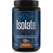 Siren Labs Isolate Premium Whey Protein Powder- Keto Friendly- Isolate and Hydrolysate with Amino Acids including Glutamine for Lean Muscle Growth and Recovery - Decadent Chocolate (30 Servings)