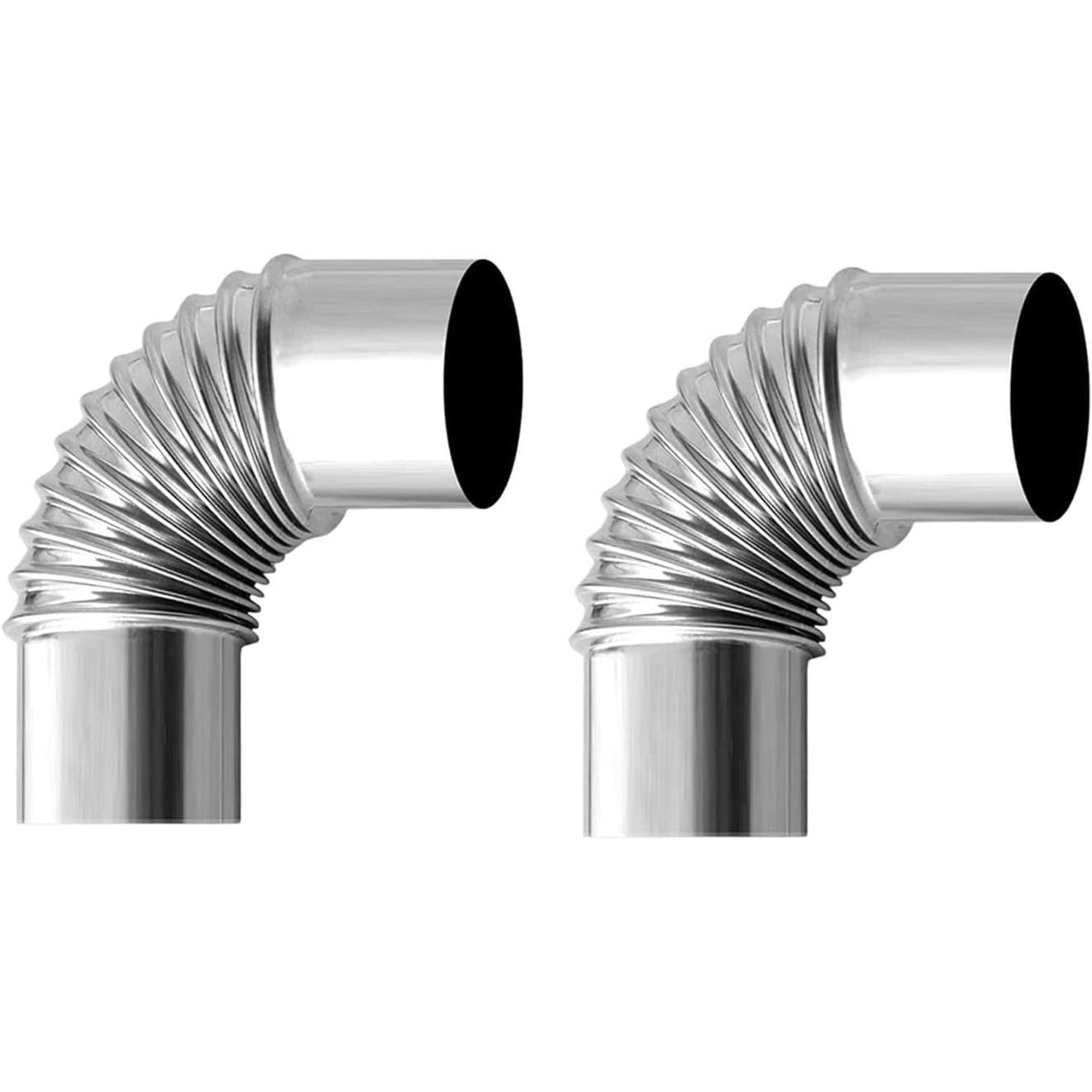 FIREHIKING Stove Pipe Stainless Steel Flue Extension 90 Degree  Chimney丨Srtraight Chimney for Outdoor Camping Stove | Walmart Canada